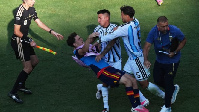 Argentina Kalah dari Spanyol di Final Piala Dunia 2026, Leandro Paredes Dapat Kartu Merah