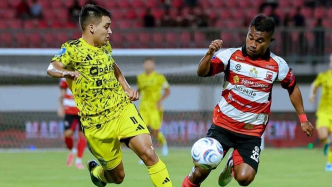 Madura United Menang Dramatis 2-1 Atas PSIM Yogyakarta di Depan Presiden