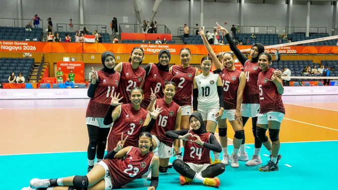 Timnas Voli Putri Indonesia Menang 3-0 atas Nepal di Pembukaan Asian Games 2026