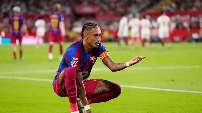Barcelona Waspadai Cedera Raphinha Jelang Lawan Getafe